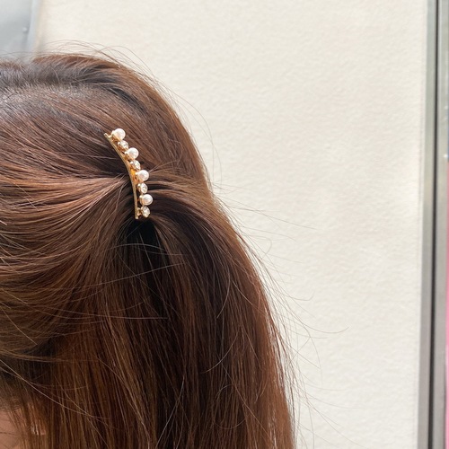 Reverse-inserted pearl hair clip, invisible hair comb, adult girl, internet celebrity, bangs clip, Korean hair comb side clip, hair accessory