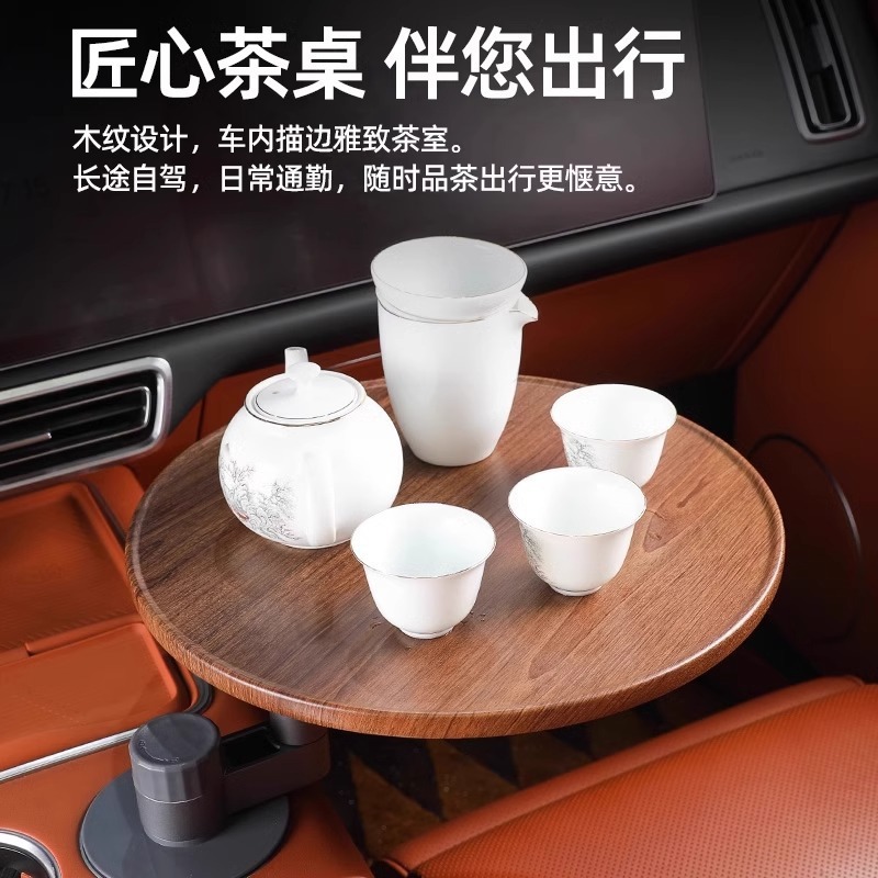 木製カートパレット、車内吊り下げ小さなテーブル、レジャーティートレイ、フルーツスナックトレイ、カートパレットカップホルダー|undefined