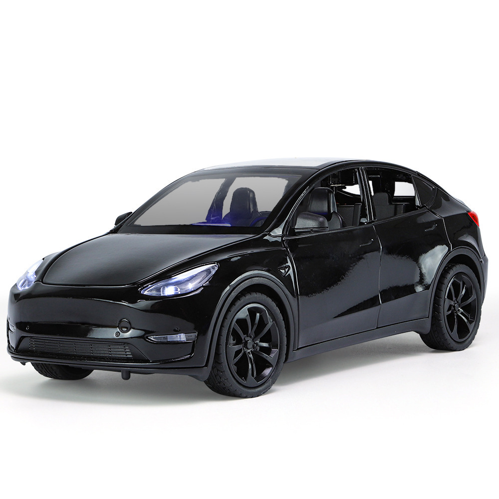 Modelo de coche de aleación a escala 1:24, pieza decorativa realista, juguete para niños, vehículo de nueva energía, éxito de ventas transfronterizo.