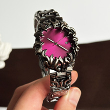 跨境爆款欧美异形爪子手表男款y2k新款紫色浮雕魔爪男表工厂批发