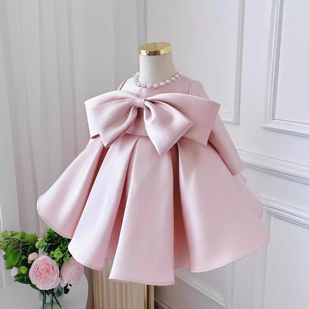 Cumpleaños, vestido de princesa, niña, vestido de boda, vestido de invierno de manga larga.