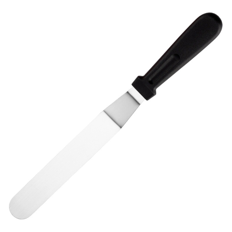 Stainless Steel Butter Spatula Decorating Tool 6 8 10 12inch Cake Demoulding Knife Scraper Baking Straight Curved Kiss Knife