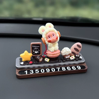 Car Phone Number Nömrəli dayanma kartı - macaron-moment-6-sets-of-numbers