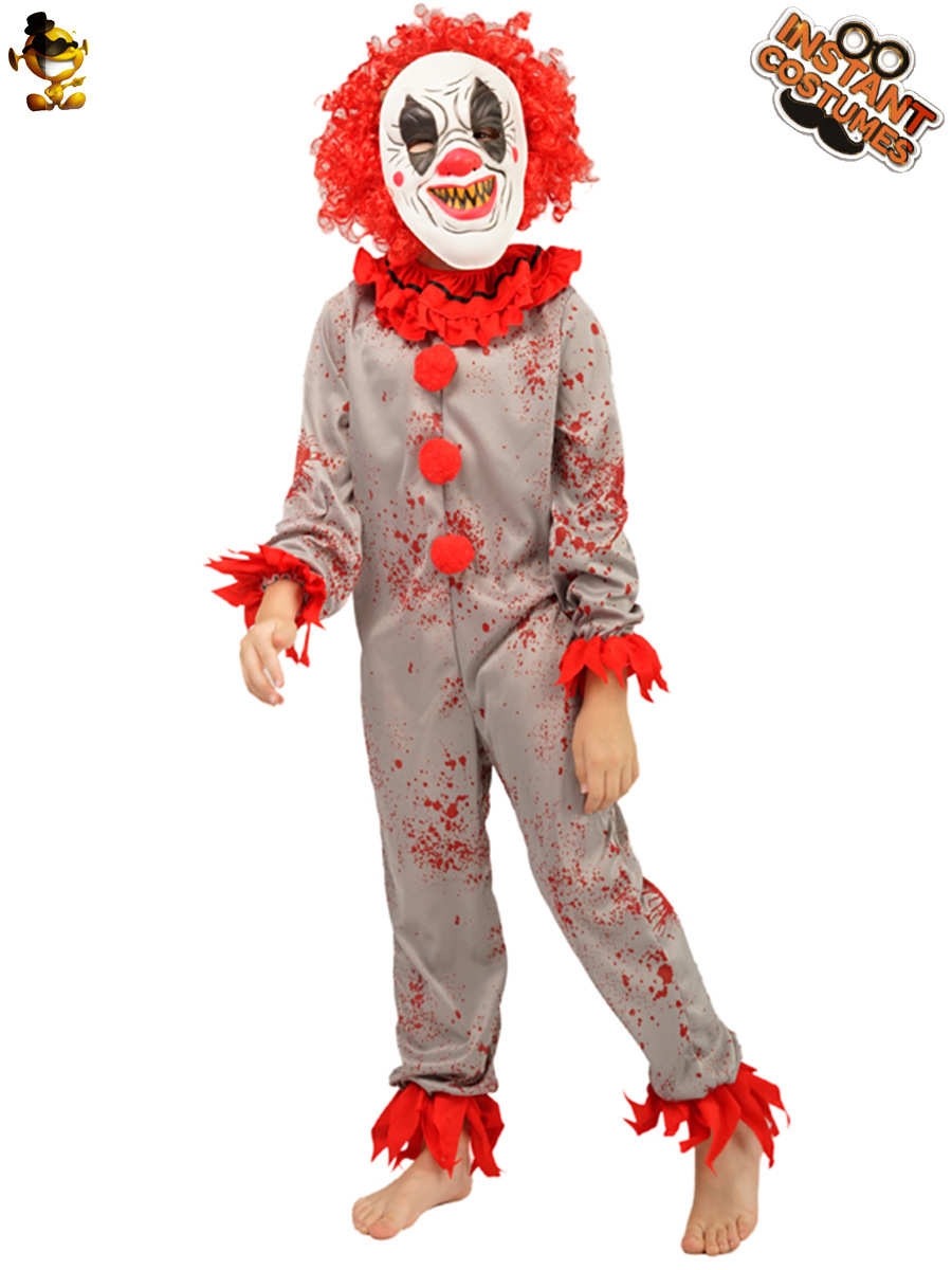 Halloween DE LOS NIÑOS demonio payaso Cosplay traje matando payaso etapa rendimiento traje niño payaso traje image 3