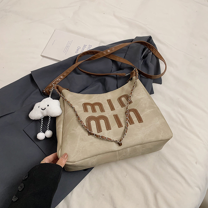 Colgante de cinta caqui