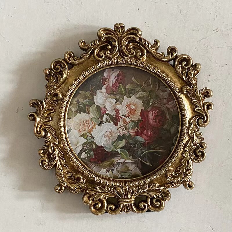 Cross-Border Amazon Retro European-Style High-End Photo Frame Wholesale a 4.6inch . Multi-Size Magnetic Custom Export Order