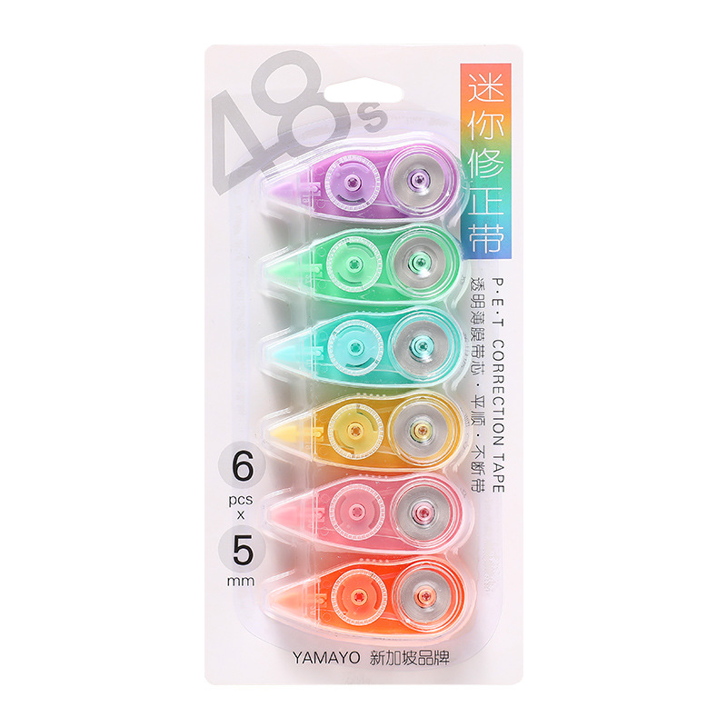 Los estudiantes aprenden a modificar las preguntas equivocadas cinta de corrección al por mayor de gran capacidad cinta de corrección suave no es fácil de romper la cinta de corrección de luz