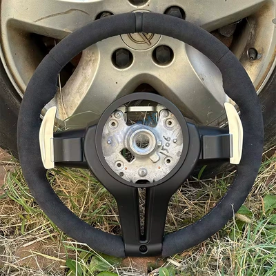 full suede leather painted black – Steering wheel