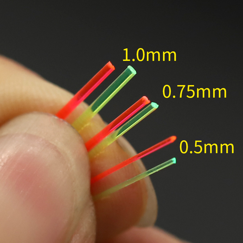 슬링 백 광섬유 조준기 활과 화살 사격 장난감 조준기 광섬유 액세서리 0.5 ~ 3.0mm 빨간색 녹색