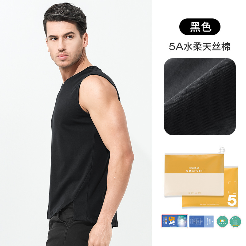 Venta de liquidación especial pijamas de primavera y verano de algodón Tiansi suave de agua, pantalones cortos de chaleco para hombres, pantalones cortos de manga corta para parejas, servicio a domicilio para mujeres