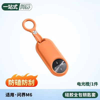 Static Rod/Key Bag, Wenjie M6/New M7/M8/M9 - m6-key-protective-cover-electric-orange-no-specifications