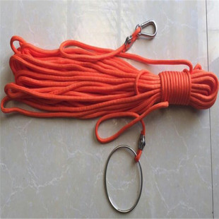 Factory Direct hair portable orange with steel ring flood control life rope floating luminous rescue floating rope 30 m certificate