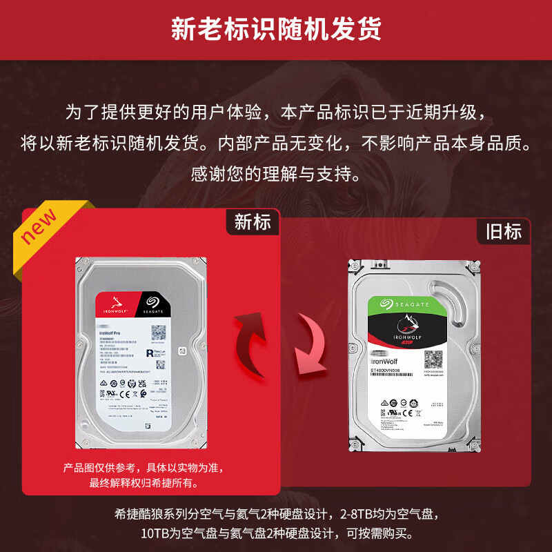 New Original 6TB Cool Wolf Mechanical Hard Disk Enterprise NAS Hard Disk Network Storage CMR Vertical