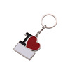 Keychain heart shaped, suitable for import, European style, Birthday gift