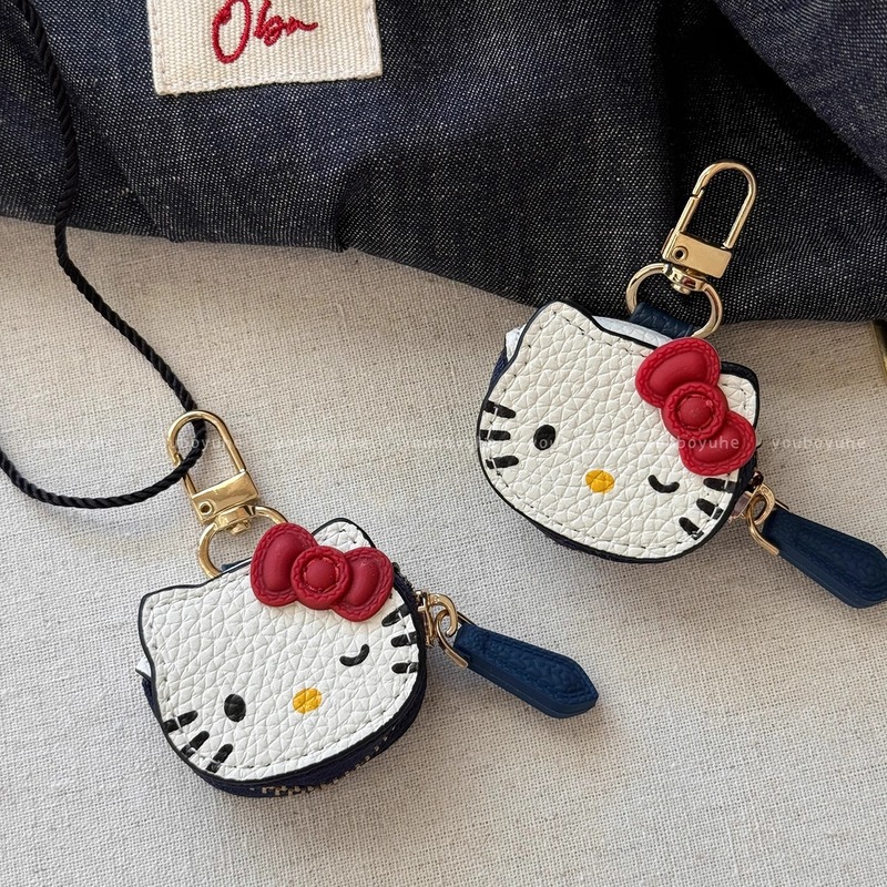 甘くてかわいい kt 猫レザーペンダントロングホルターネックネックレス女性の絶妙な甘いバッグ携帯電話ペンダントネックレス|undefined