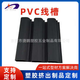 东莞厂家定 做PVC线槽  pvc明装塑料异型材线卡 胶槽加 工定 制