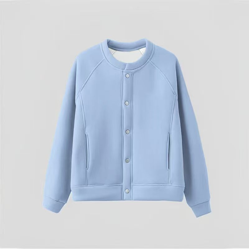 A 012 # Tmall Quality [Velvet Cotton Sweatshirt Composite Austrian Velvet 440g] Sweatshirt Jacket Women's