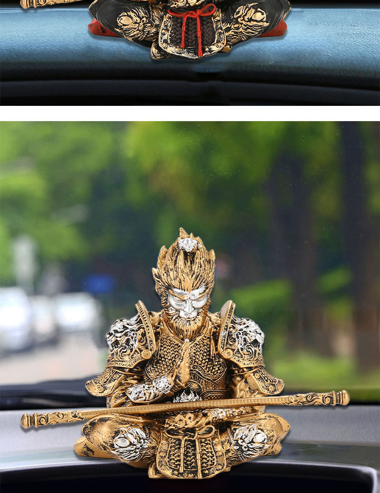 Wukong Qitian Dasheng Living Room Tv Cabinet Ornaments Soft Decoration Car Accessories Car Ornaments Car Ornaments Monkey King Buddha