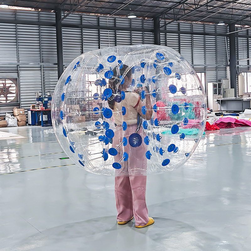Adultos al aire libre inflables césped balón de choque de niños humano balón de choque de espesamiento transparente balón de billar balón de nieve