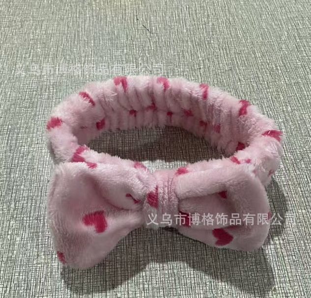 Diadema con lazo de lunares con estampado de leopardo europeo y americano, pañuelo facial SPA, diadema elástica transfronteriza, diadema de borde ancho a rayas