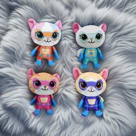 跨境热销娃娃超级小猫战队Superkitties plush毛绒玩具公仔玩偶