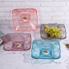 Creative wavy lace geometric flower relief decoration fashionable home decoration fruit snack storage fruit plate