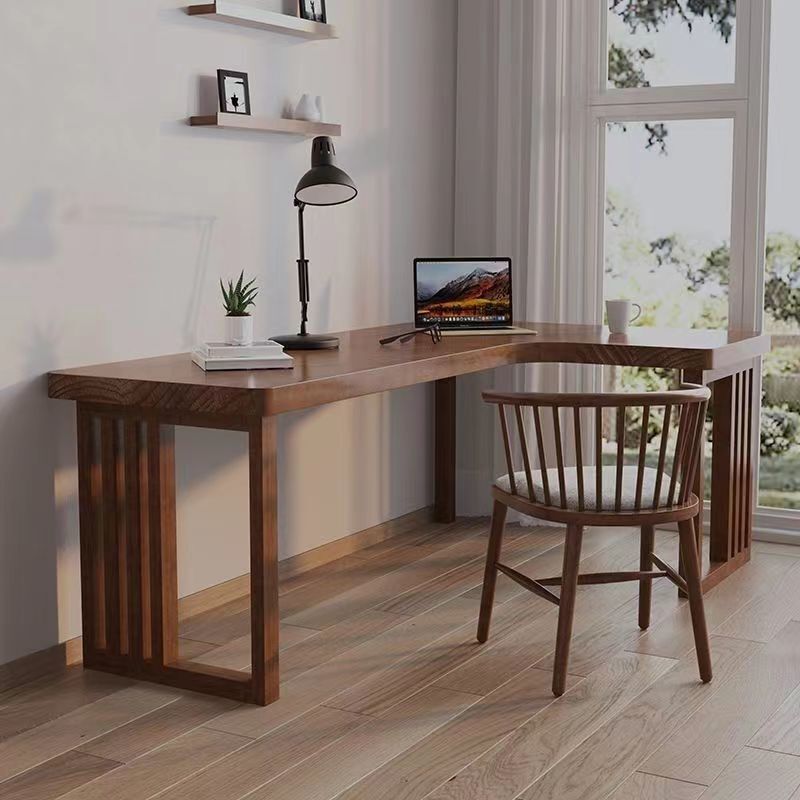Solid Wood L-Shaped Desk Corner Desktop Computer Table Home Bedroom Corner Workbench Corner Study Desk