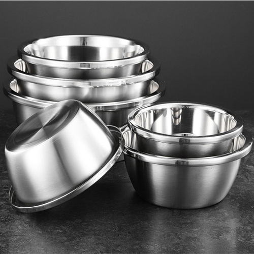 Special Thick European Style Stainless Steel Basin European Large Upside-Down Spice Container Face Basin Household Food Grade Customized Face Basin