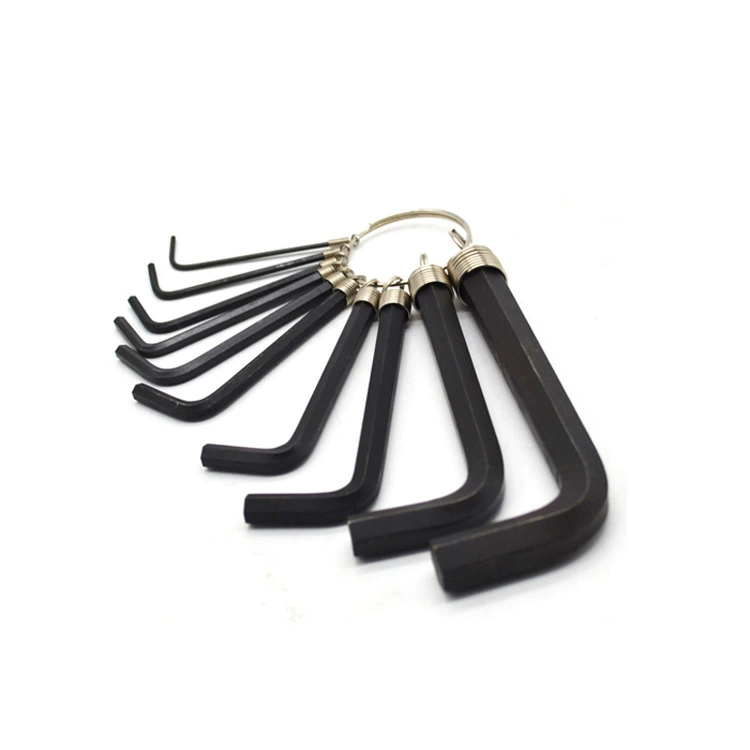 Set, keychain, hexagonal wrench