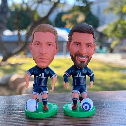 Football model Messi Neymar Mbappe doll model Paris Di Maria Navas star ornaments