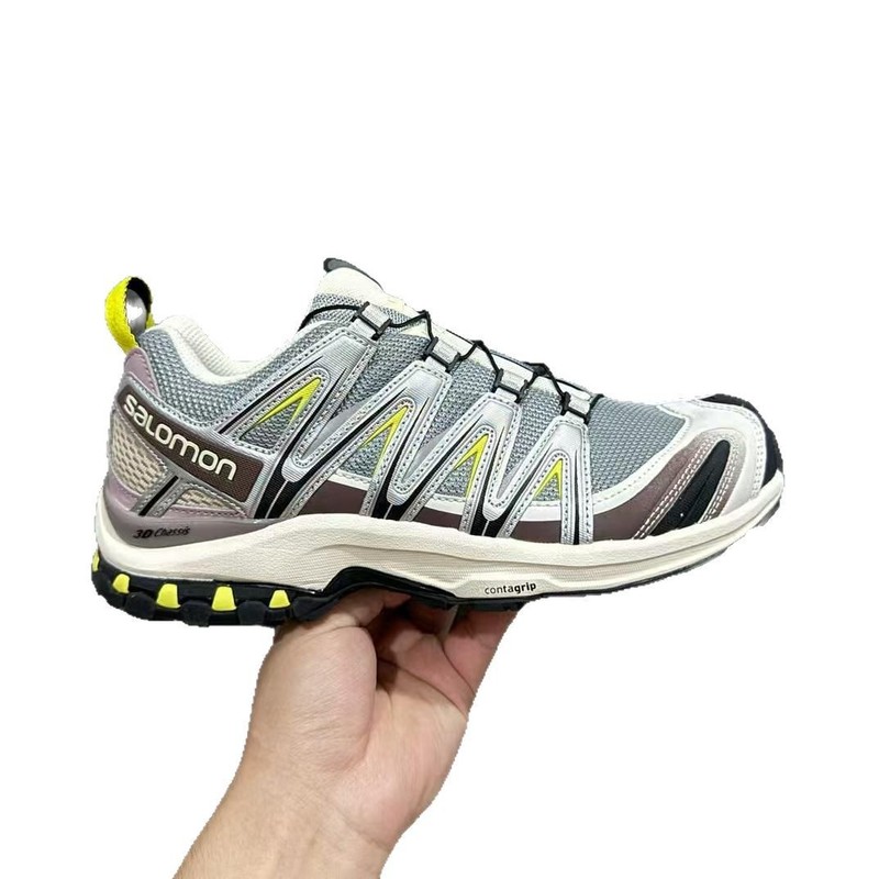 サロモン Salomonxapro3D シャンフィールド グレー メンズ レディース 登山 スポーツ 通気性 滑り止め ランニングシューズ アウトドア|undefined