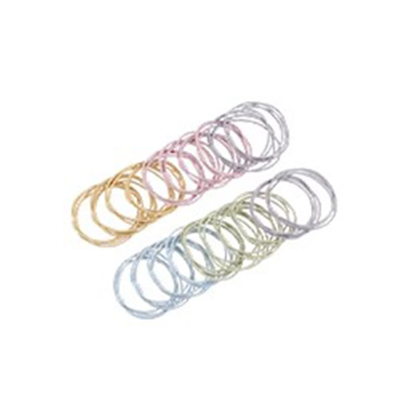 Cuerdas de cabeza de alta elasticidad duradera niñas delicadas anillo de cabello de alta calidad cuerdas de cabello de cola de caballo atadas de cabello correa cubierta de cuero