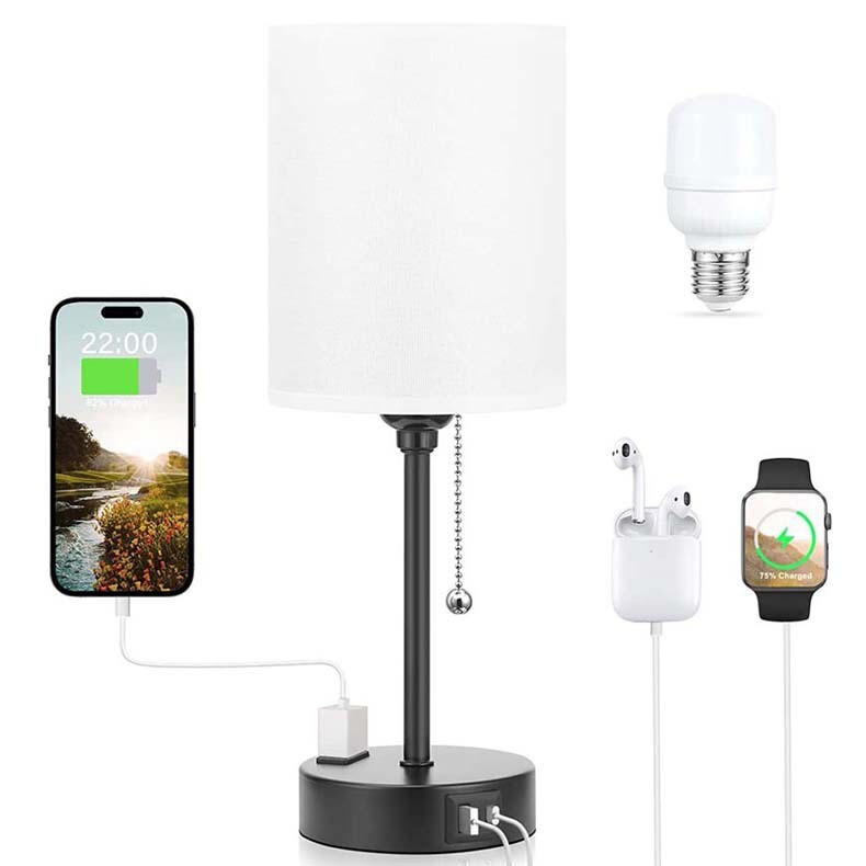アマゾン速売通taye c usb携帯電話充電布芸電気スタンド書斎寝室灯美規ファスナースイッチ|undefined