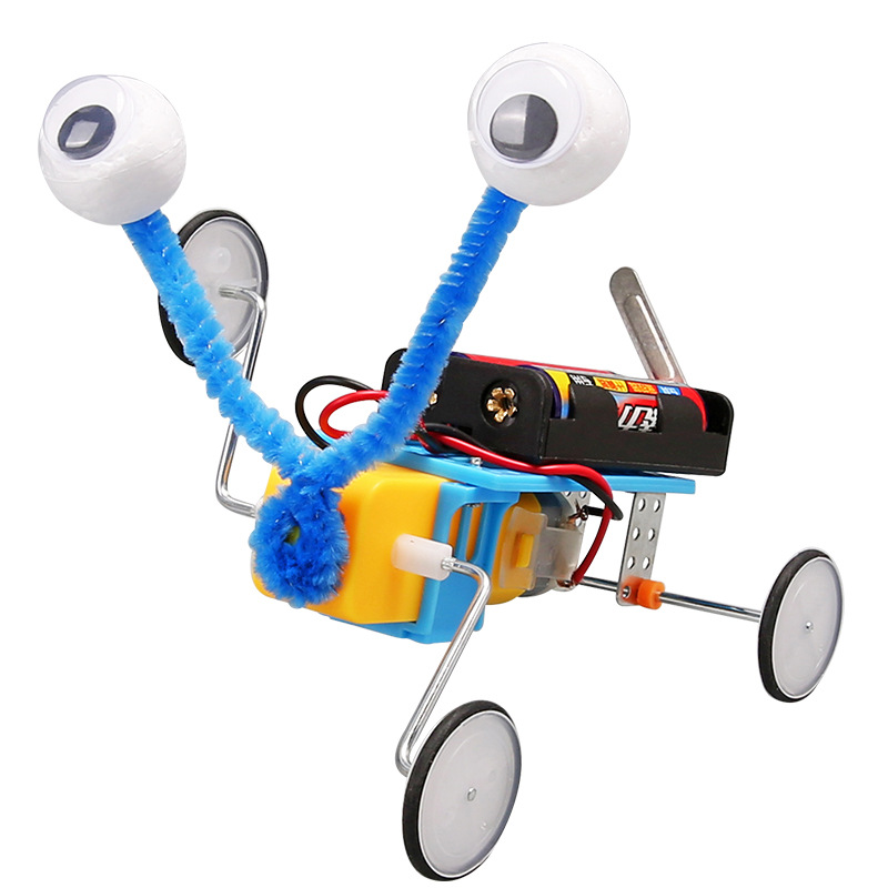 Experimento científico, máquina eléctrica diy, robot reptil, ciencia y tecnología para estudiantes, pequeños materiales de trabajo manual para niños