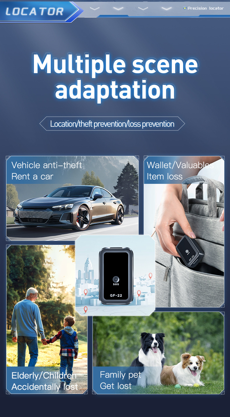 Cross-border best-selling GPS tracker: anti-loss device for the elderly and children, car anti-theft GPS tracker, pet GPS tracker