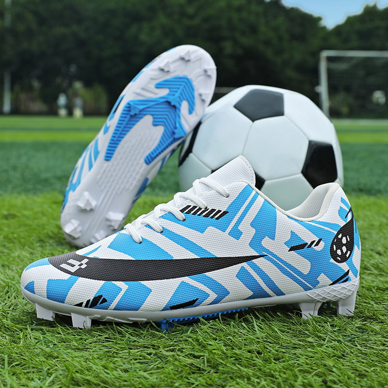 Baochuan2025 nuevos zapatos de fútbol para niños botón giratorio para niños TF zapatos de entrenamiento de fútbol transfronterizos