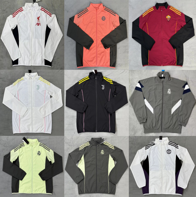 2526 Season Paris Football Uniform Jacket Arsenal Chelsea Brazil Dortmund Inter Milan