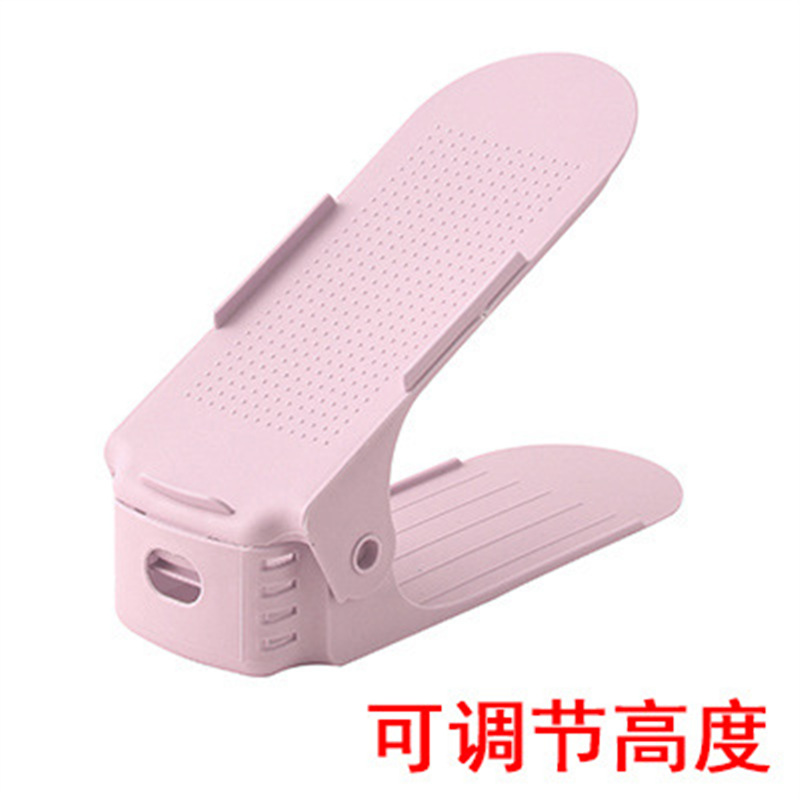 simple y grueso para artículos para el hogar soporte de zapatos integrado para almacenar soporte de zapatos simple de plástico de doble capa ajustable soporte de zapatos