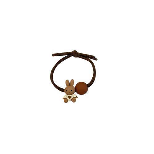 Bear headband Korean ins girl heart hair band Mori girl elastic hair tie rubber band adult cute headdress for women