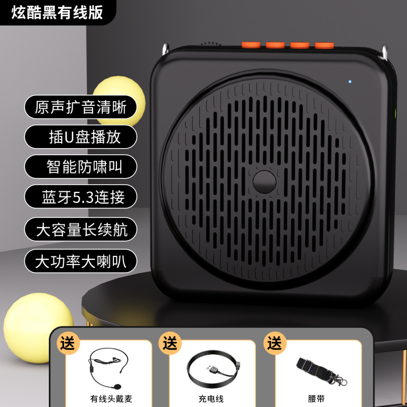 新型国境を越えた私模小ミツバチ拡声器携帯bluetooth usbメモリ先生の授業ガイドの呼び出し器プレーヤー|undefined