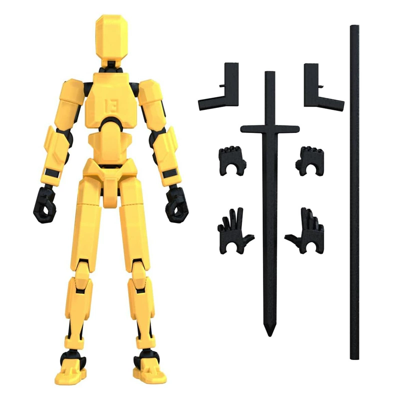 Фигурка удачи T13 3D шарнирная в сборе