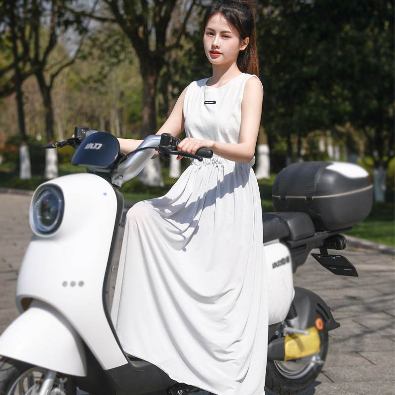 夏季电动车防晒裙半身裙冰丝防走光神器骑电车骑车腿部围裙遮阳裙