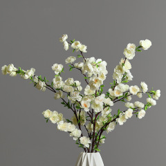 Nordic long-branch peach blossom high-quality fake artificial flowers wedding living room TV cabinet coffee table floral plant decoration ornaments