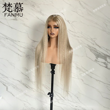 Blonde Long Straight Wig  �羳���N  ���S�ԠI �����ٽz�ٰl