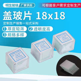 盖玻片18x18 多规格玻璃盖玻片 教学器材光面盖玻片