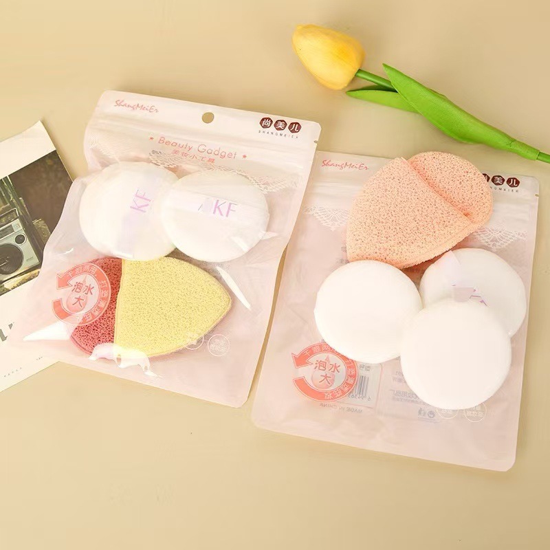 El nuevo polvo Shangmei 'er gota de agua polvo de algodón para el maquillaje ligero, ropa de vestir seco y húmedo, polvo de doble uso, cojín de aire