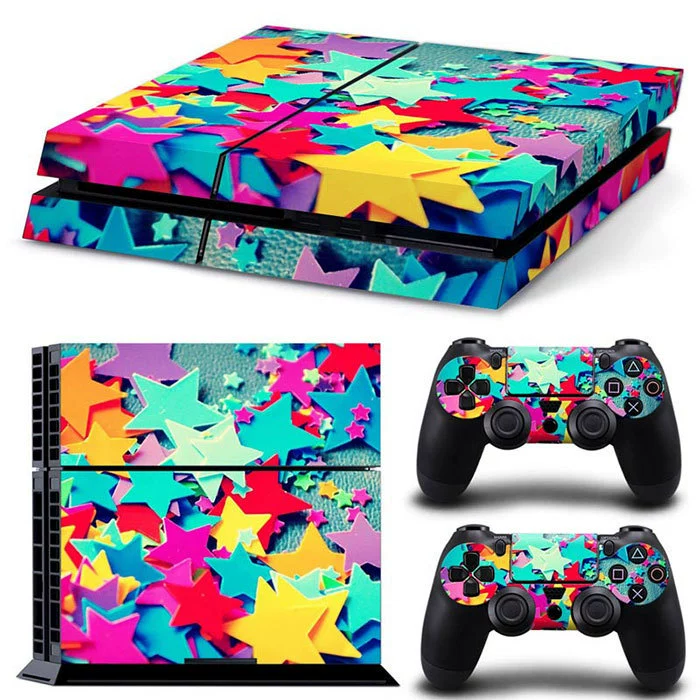 Скины‑наклейки для PS4 — модные мультяшные и стильные дизайны, матовый винил против царапин