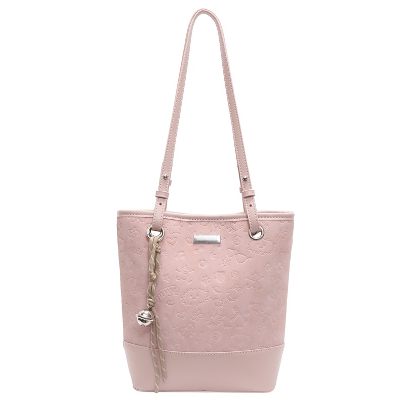 Bolso de tendencia versátil para mujeres 2025, nuevo bolso de cubo de moda casual, bolso de hombro de nicho de alta calidad