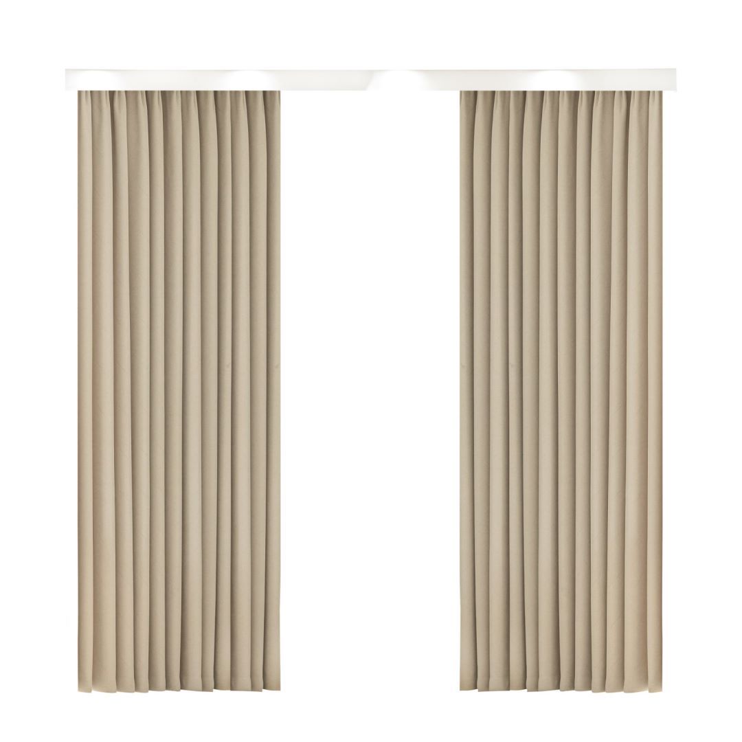 全遮光両面シェニールカーテン寝室リビングルーム厚手モダンシンプルフレンチクリーム風高級感カーテン