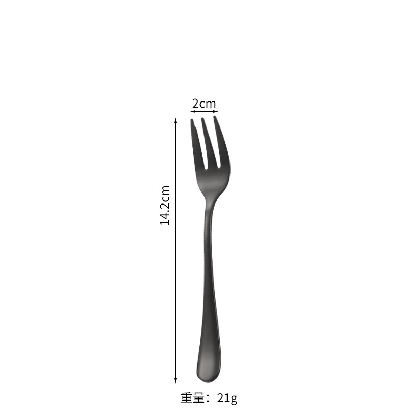 Tenedor de té negro